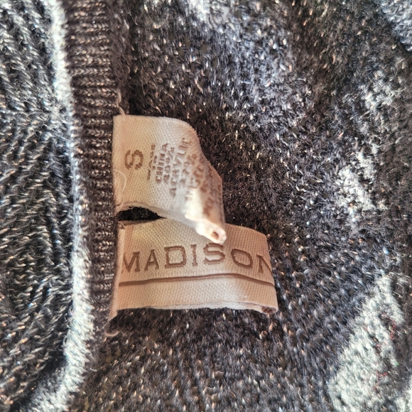 Madison gray and silver metallic sweater - Picture 6 of 7